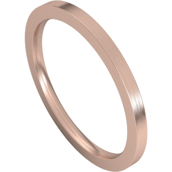 1.5mm Flat Band (18k Rose Gold)