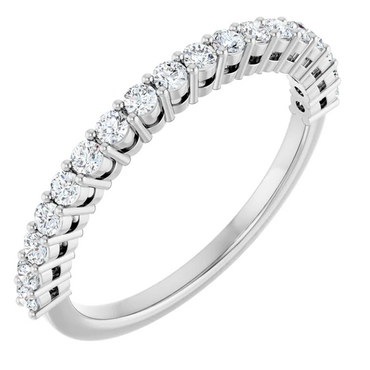 1.7mm Lab Grown Diamond Half Eternity Band