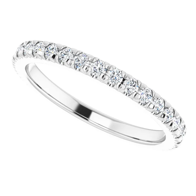 1.7mm Lab Grown Pavé Diamond Eternity Band