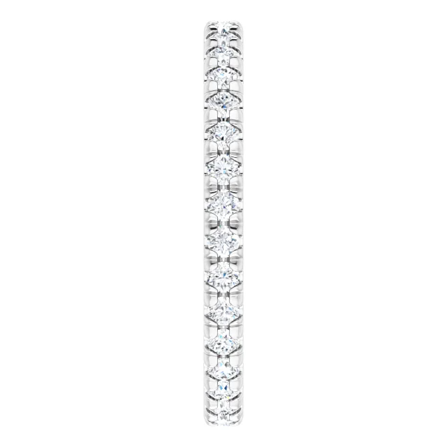 1.7mm Lab Grown Pavé Diamond Eternity Band