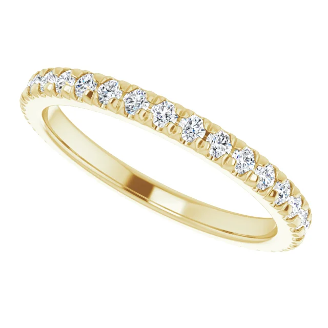 1.7mm Lab Grown Pavé Diamond Eternity Band