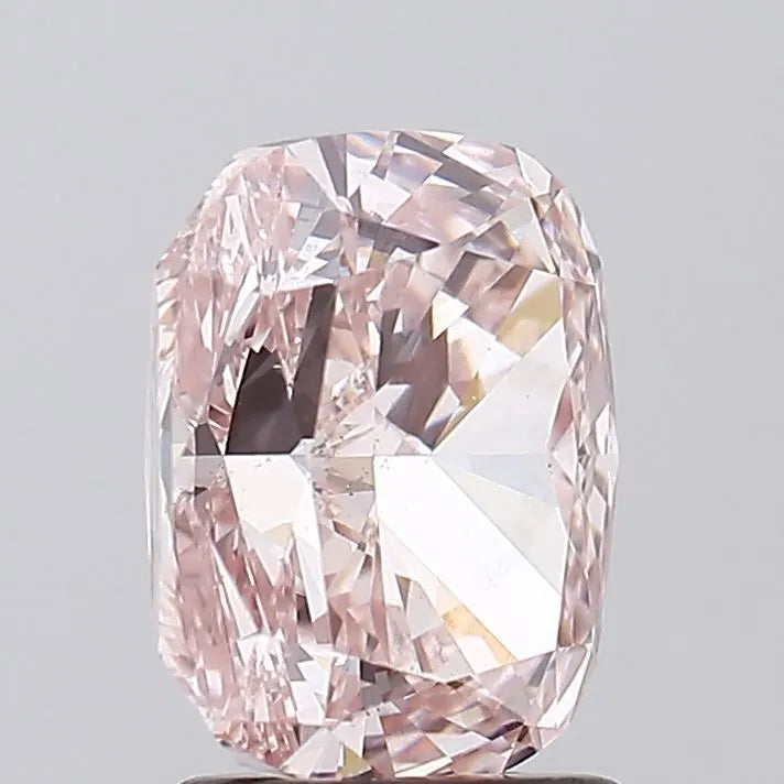 2.52ct Cushion brilliant Lab Grown Diamond (Fancy Intense Pink, Clarity SI1, Cut GD, IGI)