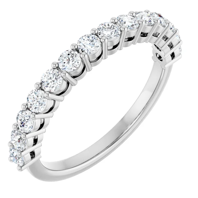 2.25mm Lab Grown Diamond Half Eternity Band