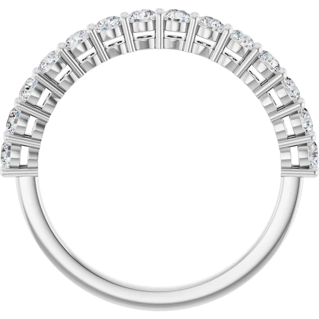 2.25mm Lab Grown Diamond Half Eternity Band