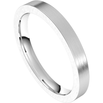 2.5mm Flat Band (Pt950 Platinum)