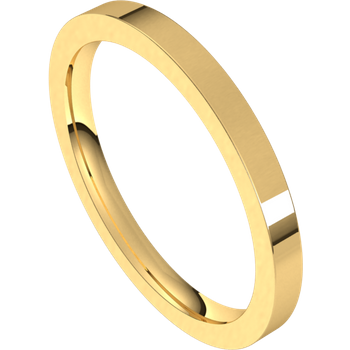 2mm Flat Band (18k Yellow Gold)