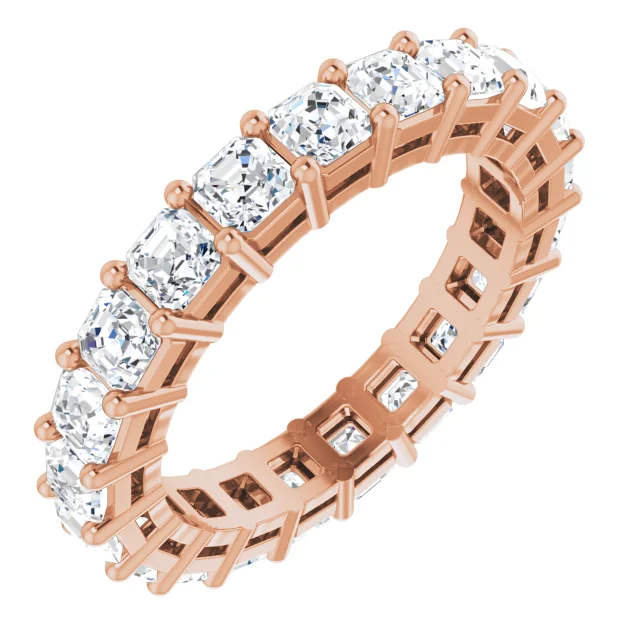 Asscher Lab Grown Diamond Eternity Band