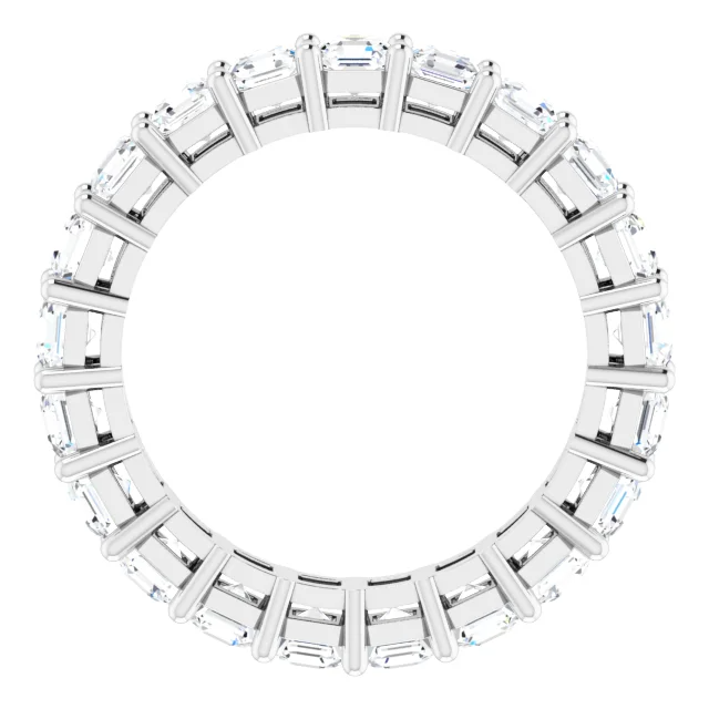 Asscher Lab Grown Diamond Eternity Band