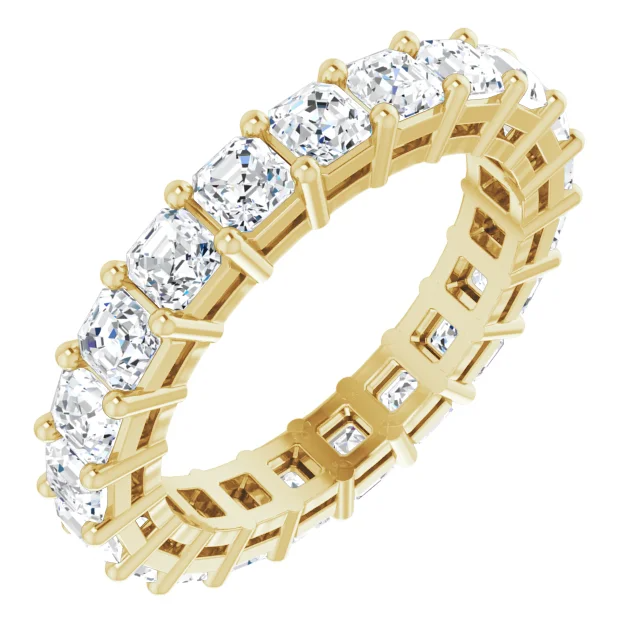 Asscher Lab Grown Diamond Eternity Band