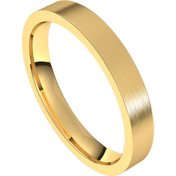 3mm Flat Band (18k Yellow Gold)