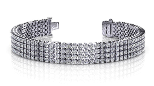 Lab Grown 4-Row Tennis Bracelet