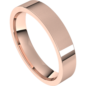 4mm Flat Band (18k Rose Gold)