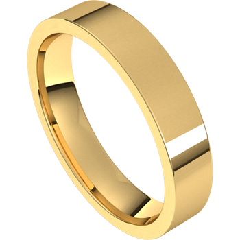 4mm Flat Band (18k Yellow Gold)