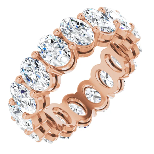 Oval Lab Grown Diamond Eternity Band