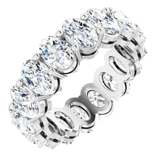 Oval Lab Grown Diamond Eternity Band