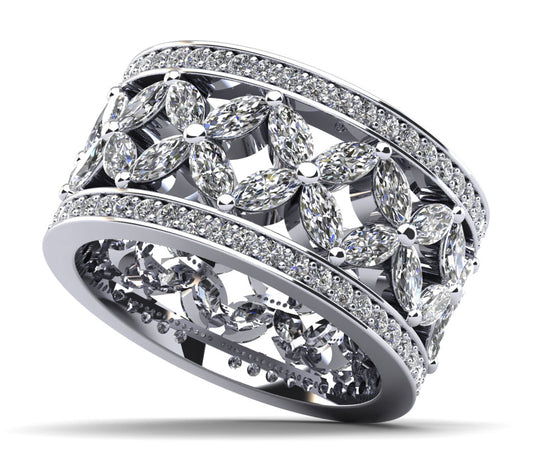 Lab Grown Marquise Diamond Ring