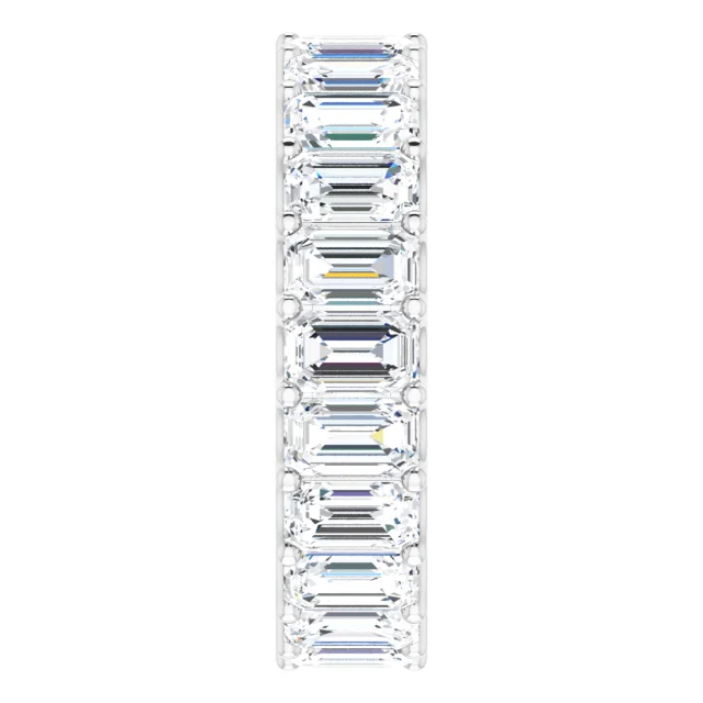 Emerald Lab Grown Diamond Eternity Band