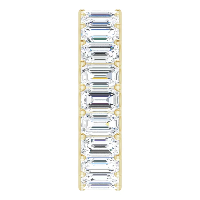 Emerald Lab Grown Diamond Eternity Band