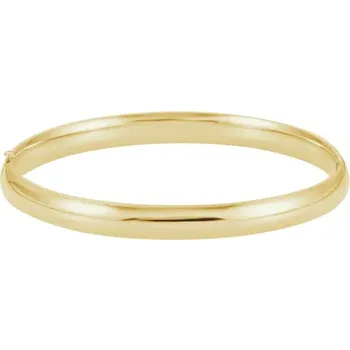 Hinged Gold Bangle