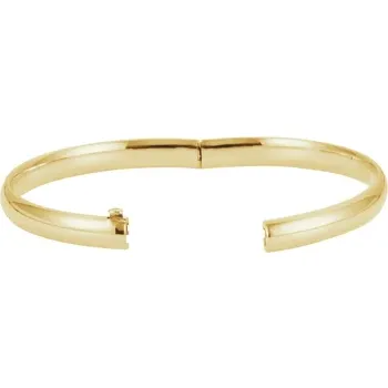 Hinged Gold Bangle