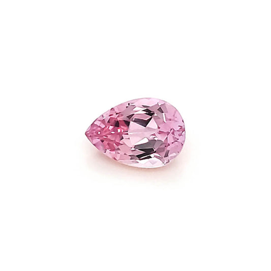 Lab Created Peach Pink Sapphire - Pear Cut