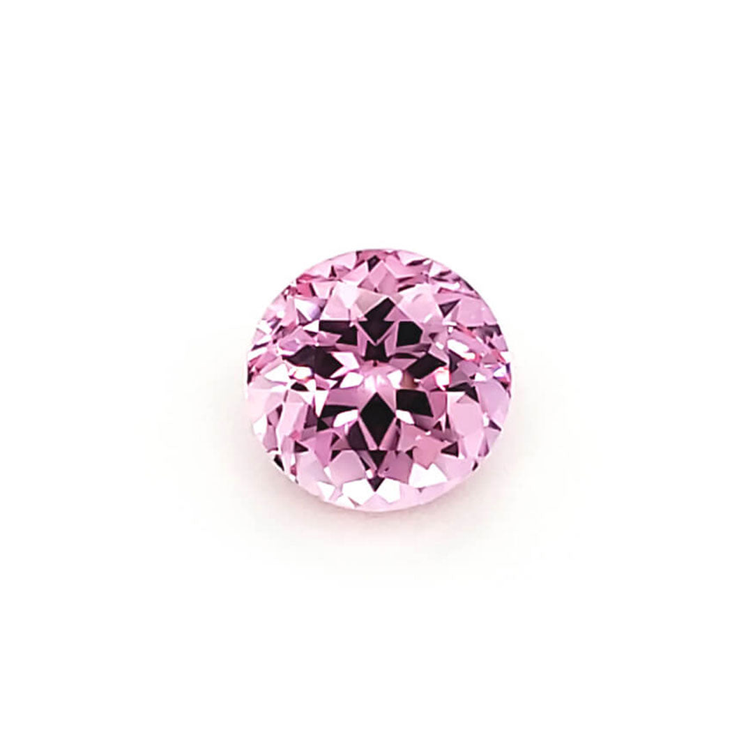 Lab Created Peach Pink Sapphire - Round Cut