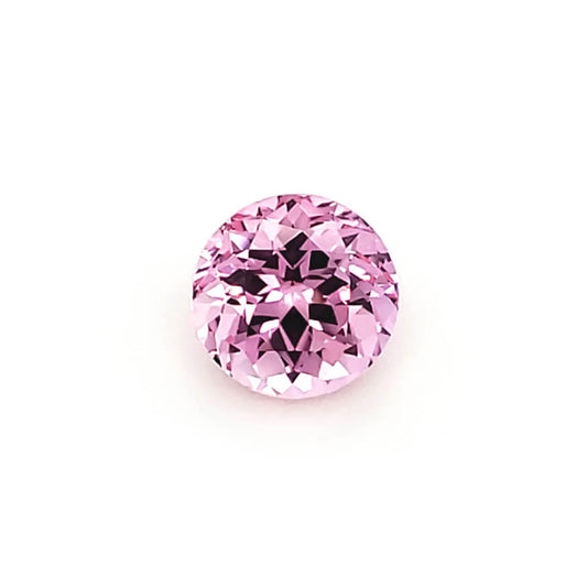 Lab Created Peach Pink Sapphire - Round Cut