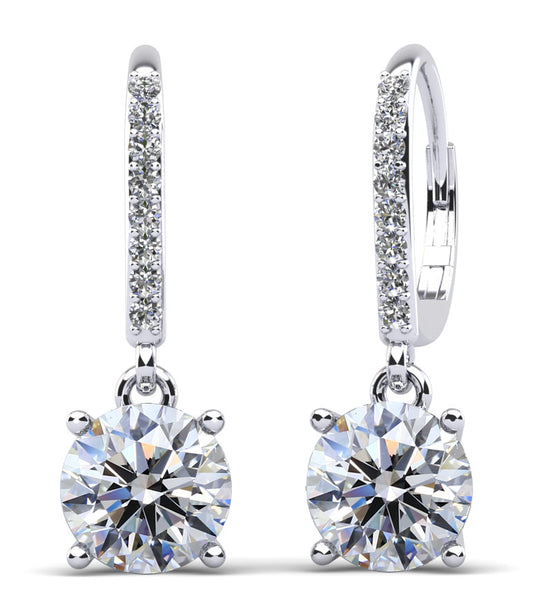 Lab Grown Diamond Drop Earrings