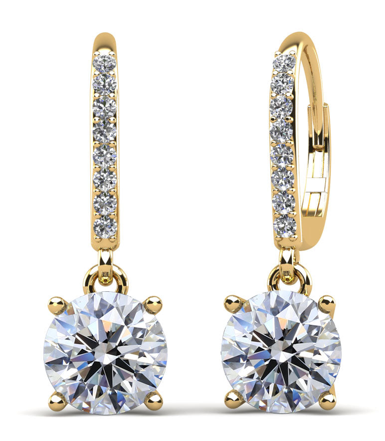 Lab Grown Diamond Drop Earrings