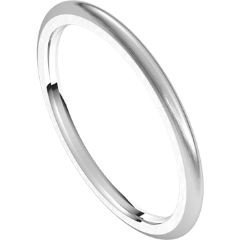 1.5mm Round Band (18k White Gold)