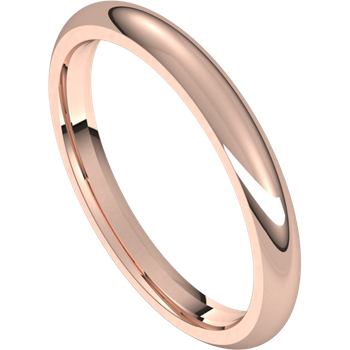 2.5mm Round Band (18k Rose Gold)