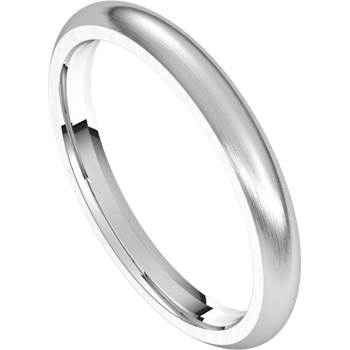 2.5mm Round Band (18k White Gold)