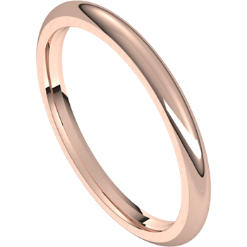 2mm Round Band (18k Rose Gold)