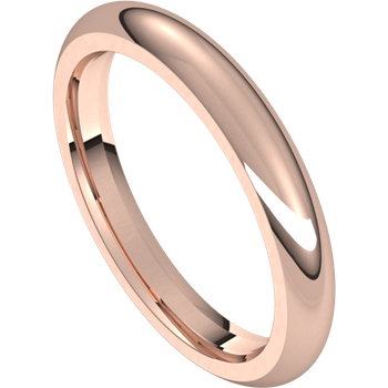 3mm Round Band (18k Rose Gold)