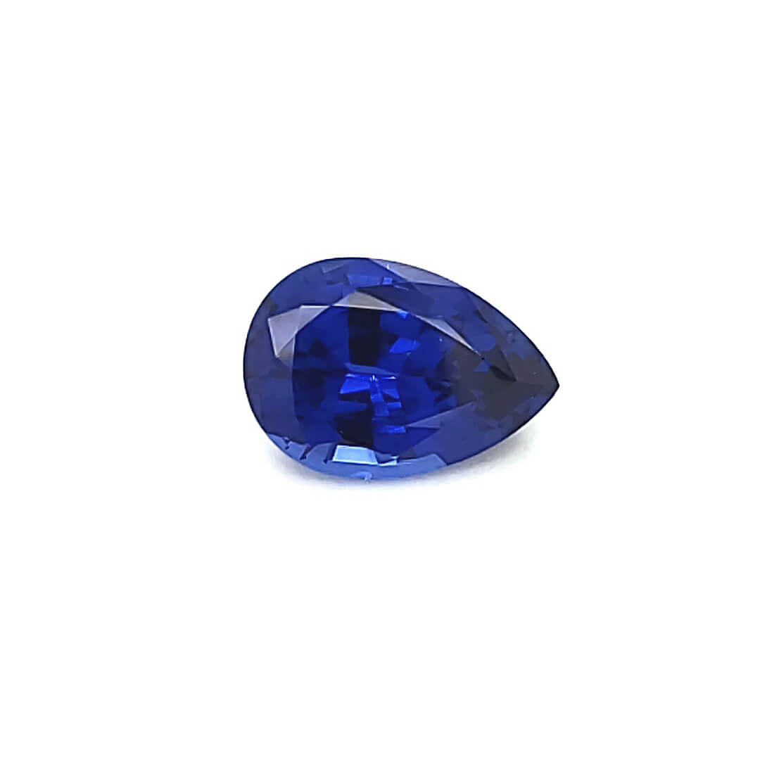 Lab Created Blue Sapphire - Pear Cut