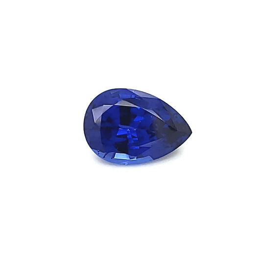 Lab Created Blue Sapphire - Pear Cut