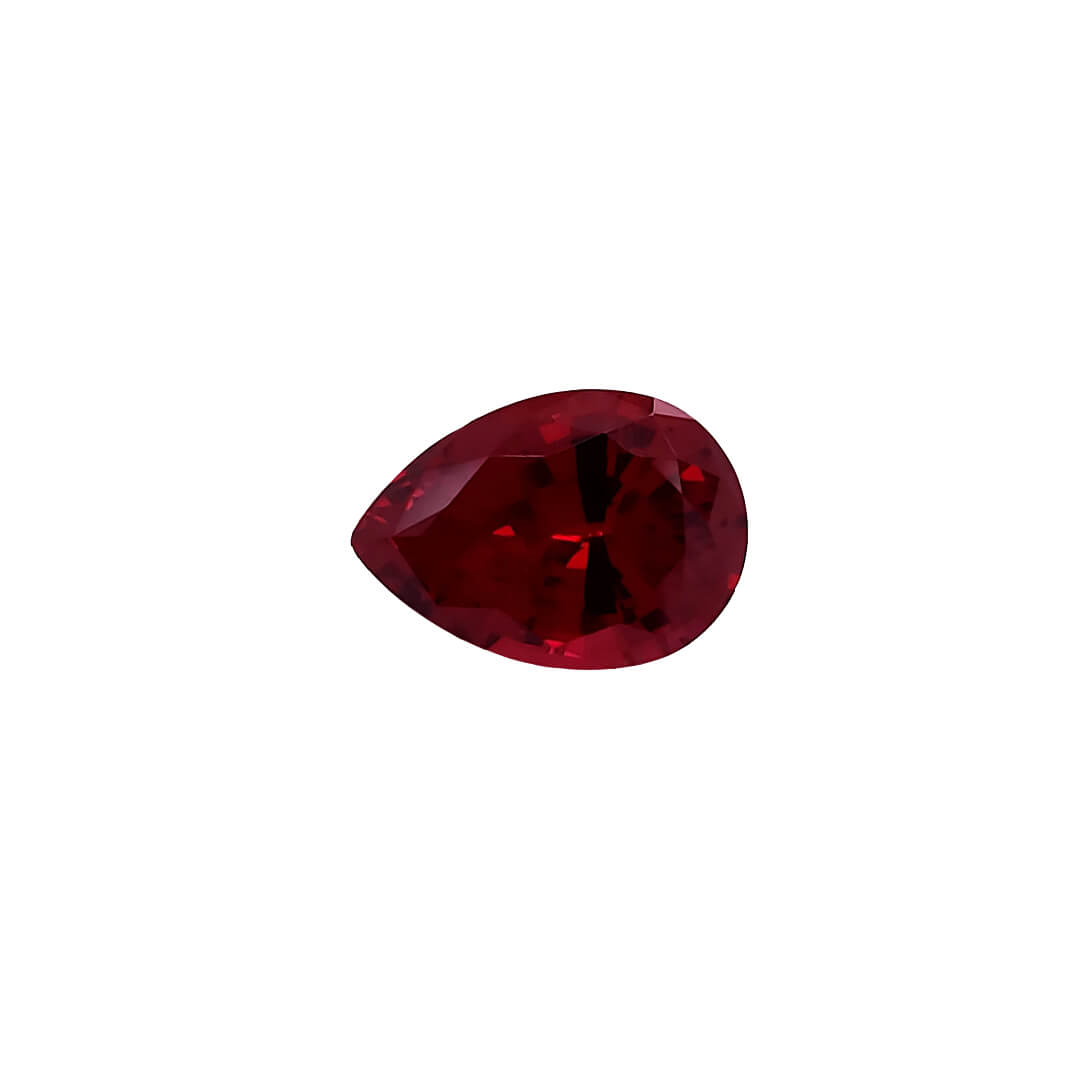 Lab Created Ruby - Pear Cut