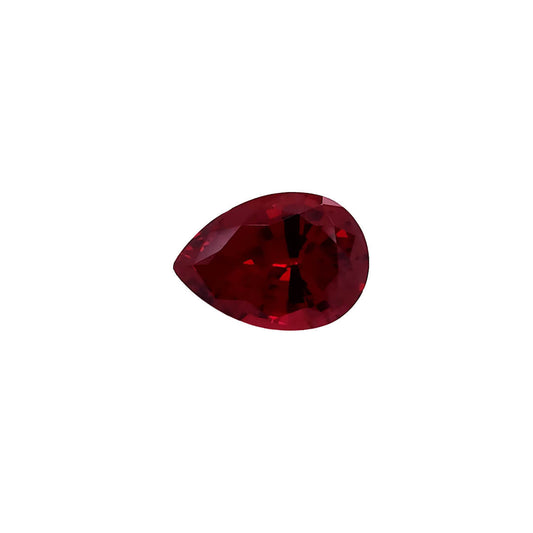 Lab Created Ruby - Pear Cut